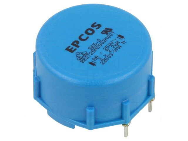 Smoorspoel: common mode; THT; 2,7mH; 8A; 22mΩ; ±30%; 44x42,4x25mm Smoorspoel: common mode; THT; 2,7mH; 8A; 22mΩ; ±30%; 44x42,4x25mm